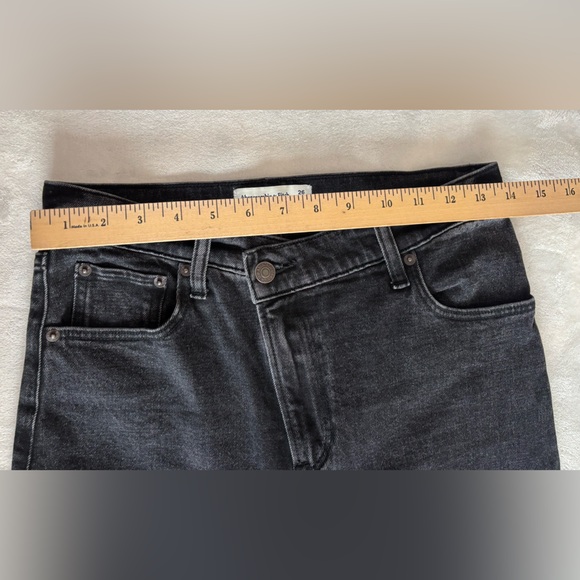 Abercrombie & Fitch Jeans 90s Slim Straight Leg Ultra High Rise Dark GraySize 26 - Picture 6 of 12